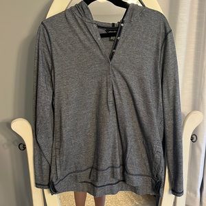 Eddie Bauer hooded long sleeve shirt